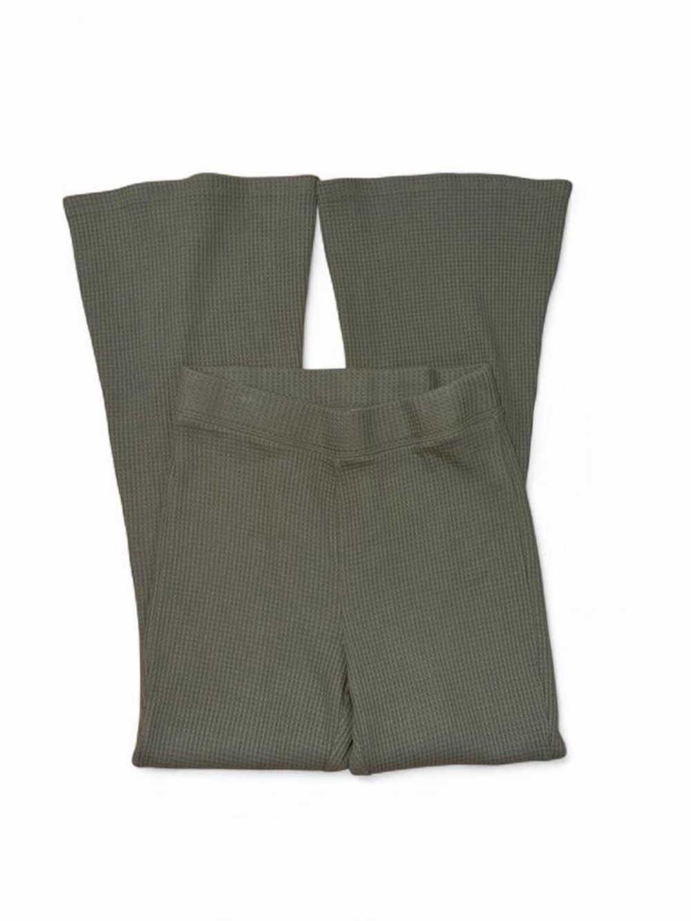 aerie Ribbed High-Waist Knit Pants — Sage Green